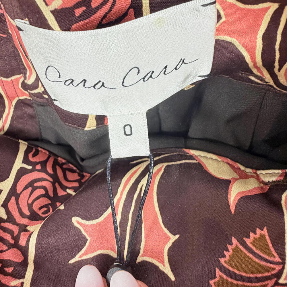 NWT Cara Cara Blaze Floral Skirt in Arcada Chocolate High-Rise Midi Size 0 - Picture 7 of 9